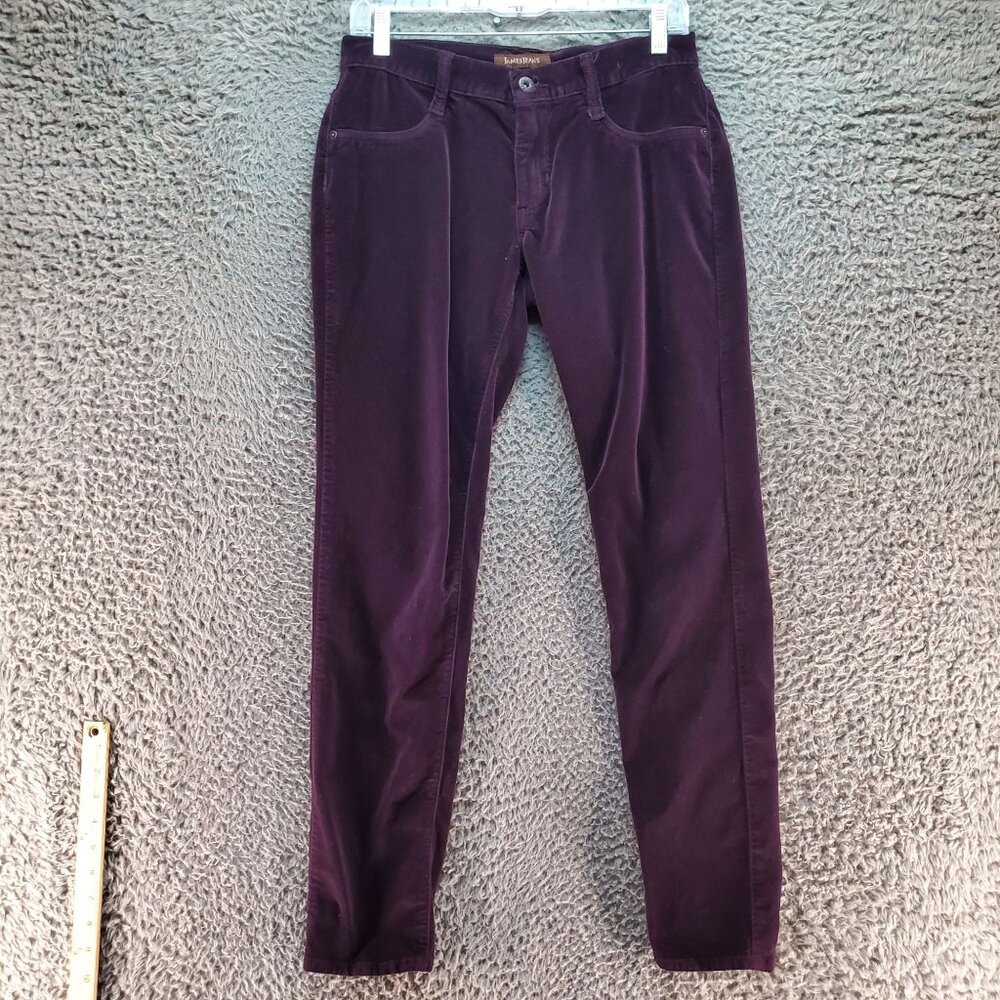 James Jeans Womens 28 Twiggy Purple Skinny Corduroy USA-Made